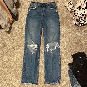 Abercrombie in Fitch the 90s straight ultra high rise jeans